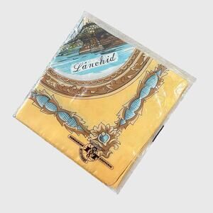 Vintage Hungarian Scarf Souvenir Lanchid Orszaghaz Landmarks Tourist Square 30”